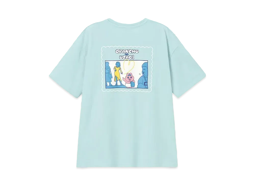 GU x Opanchu Usagi Graphic T-Shirt 1 "Light Blue"