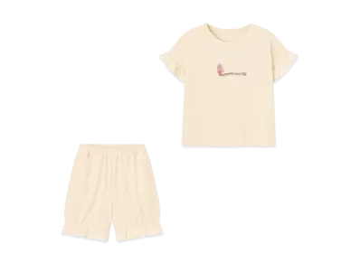 GU x Opanchu Usagi Ruffle Lounge Set "Natural"