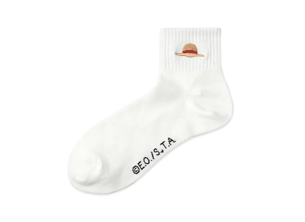GU x ONE PIECE Ankle Socks "Off White"