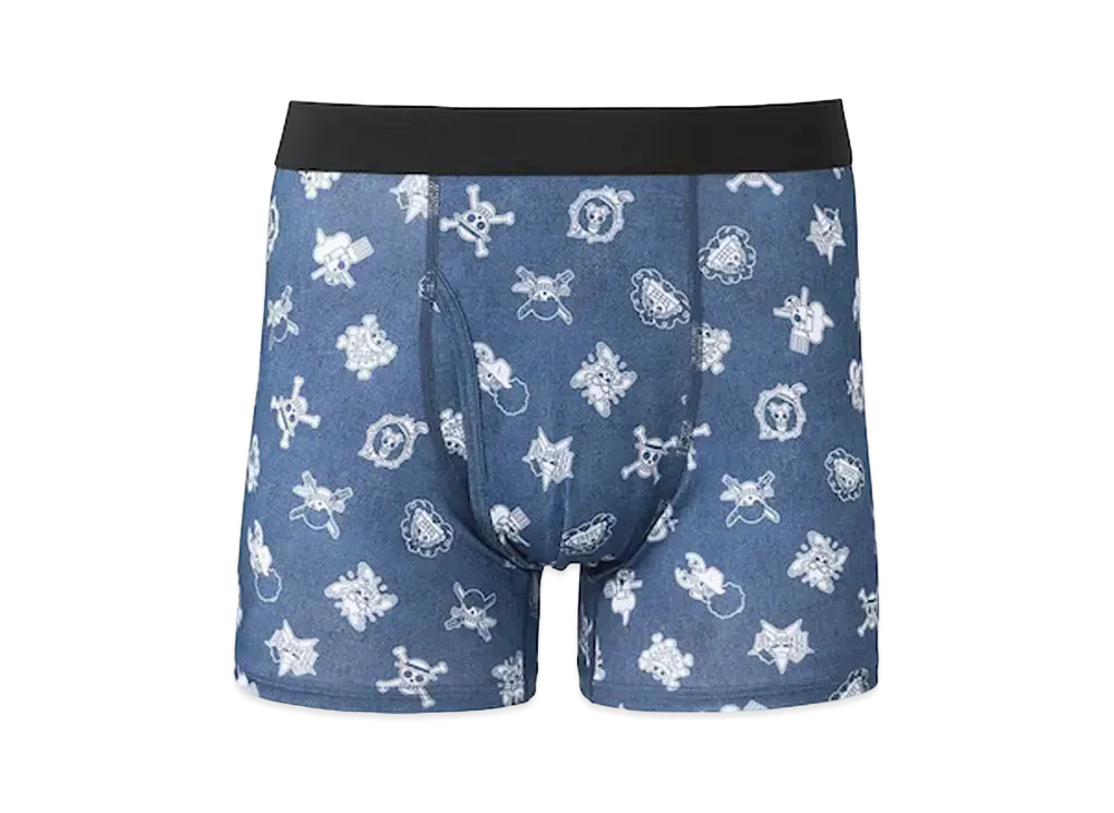 GU x ONE PIECE Style Dry Boxer Shorts "Blue"