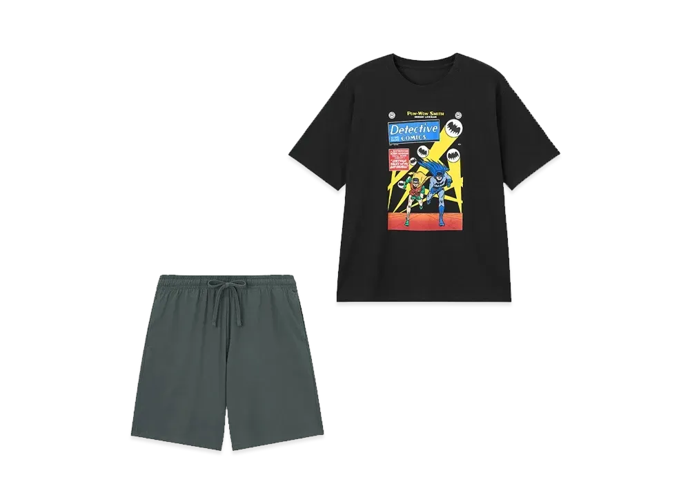 GU x BATMAN Dry Lounge Set "Black"