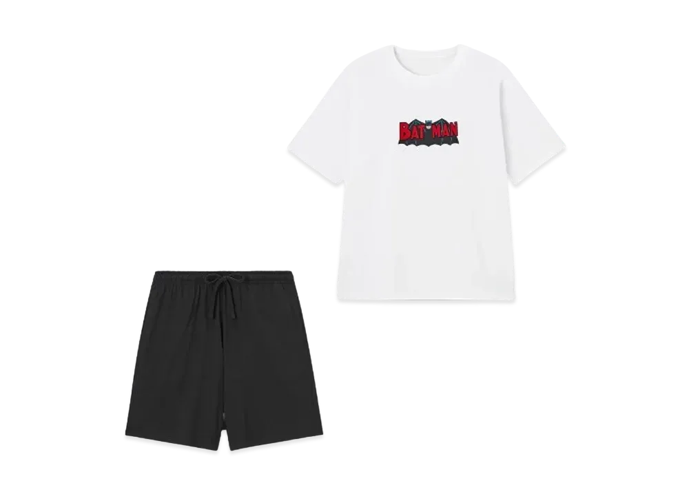 GU x BATMAN Dry Lounge Set "White"