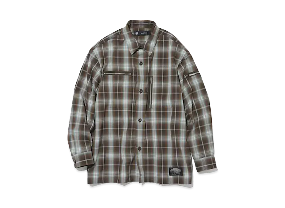 GU x UNDERCOVER Zip Pocket Shirt #1 "Dark Broown"