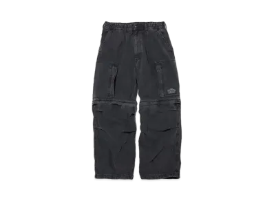GU x UNDERCOVER Denim Convertible Wide Cargo Pants "Dark Gray"