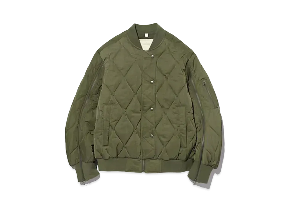 GU x rokh Quilted Blouson "Olive"