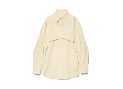 GU x rokh Bustier Combination Shirt "Natural"