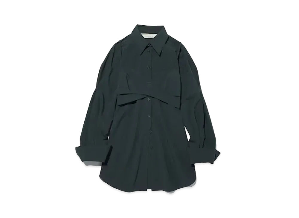 GU x rokh Bustier Combination Shirt "Dark Green"