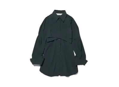 GU x rokh Bustier Combination Shirt "Dark Green"