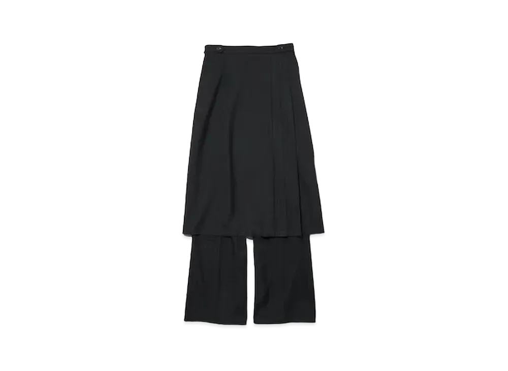 GU x rokh 2 Piece Skirt Pants "Black"