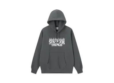 GU x Stranger Things Heavyweight Sweat Parka "Dark Gray"