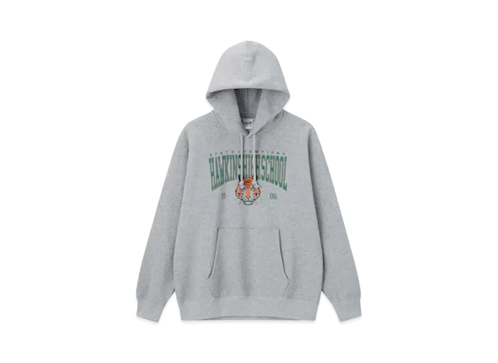 GU x Stranger Things Heavyweight Sweat Parka "Gray"