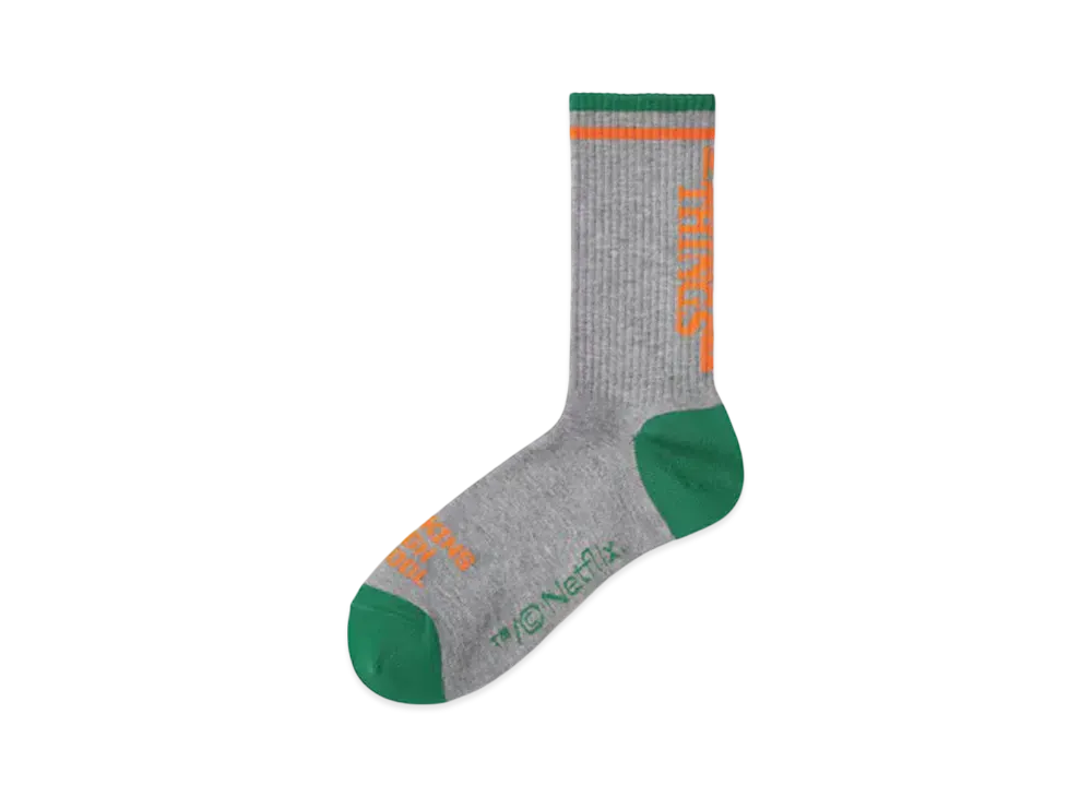 GU x Stranger Things High Ankle Socks "Gray"