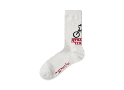 GU x Stranger Things High Ankle Socks "Natural"