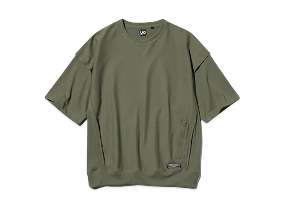 GU x UNDERCOVER UG Suede Tee 3/4 Sleeve "Olive"