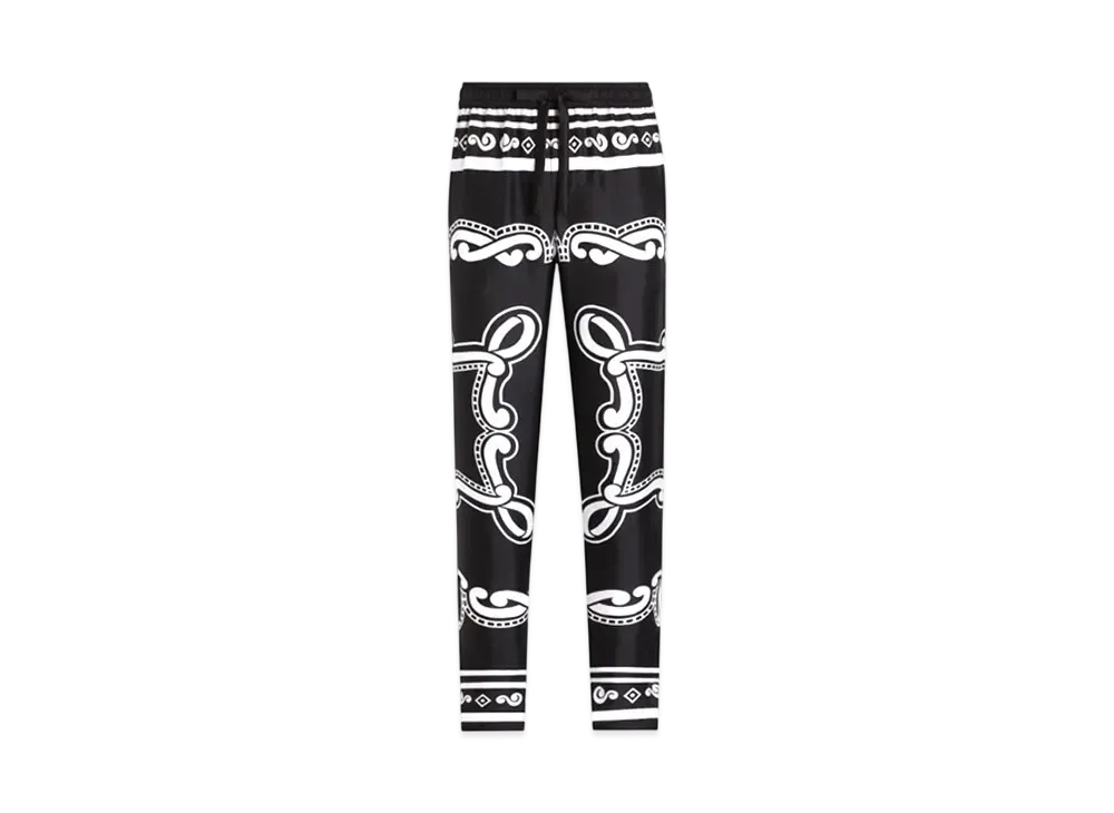 DOLCE&GABBANA Silk Pajama Pants "Black"