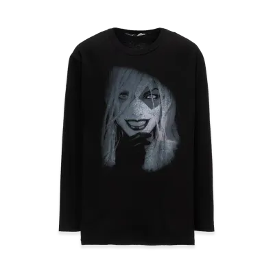Ground Y x DC Super-Villains "Harley Quinn" Graphic Long T-Shirt "Black"