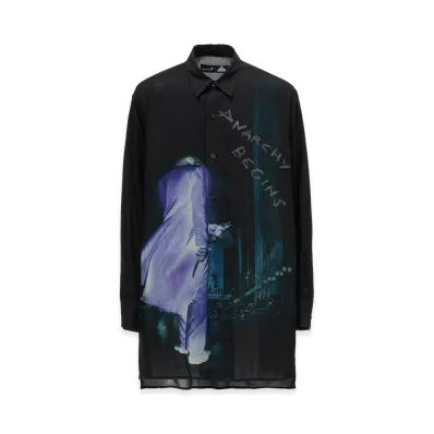 Ground Y x DC Super-Villains ”The Joker” Rayon Print Shirt "Black"