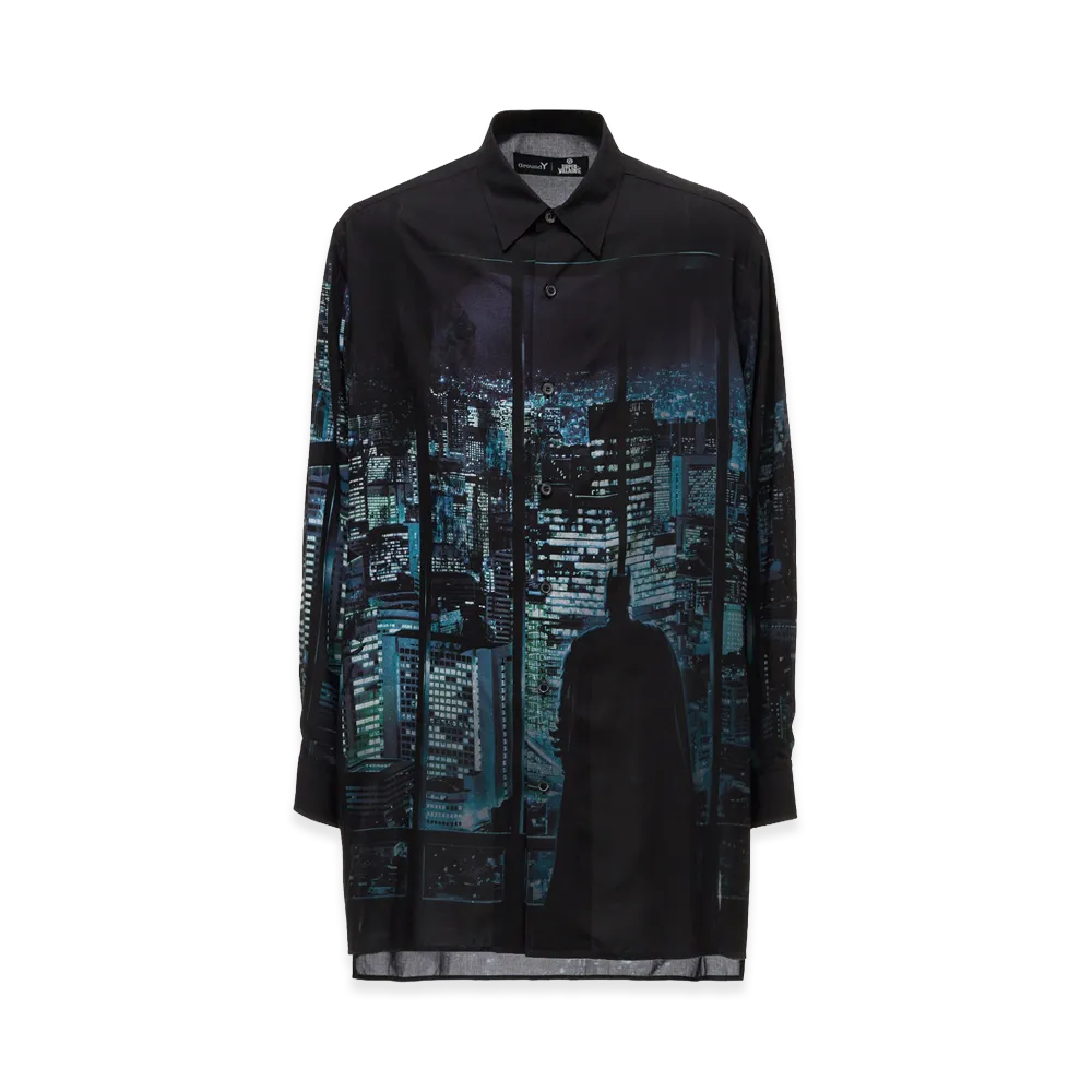 Ground Y x DC Super-Villains ”Batman” Rayon Print Shirt "Black"