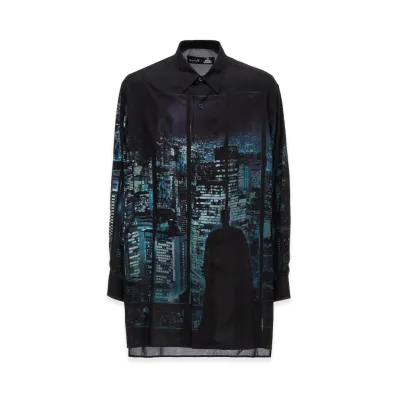 Ground Y x DC Super-Villains ”Batman” Rayon Print Shirt "Black"
