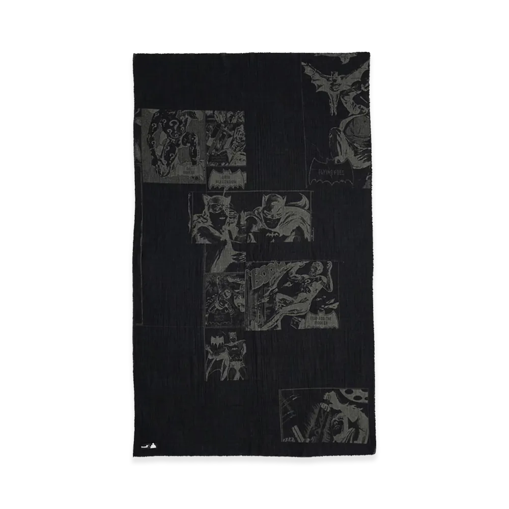 Ground Y x DC Super-Villains Collage Print Wool Stole "Black"