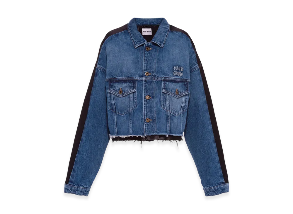MIU MIU Women's Denim Blouson "Blue"