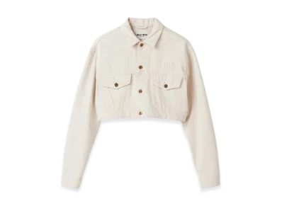 MIU MIU Women's Denim Jacket "Ecru"