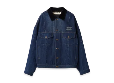 MIU MIU Women's Denim Trucker Jacket "Navy"