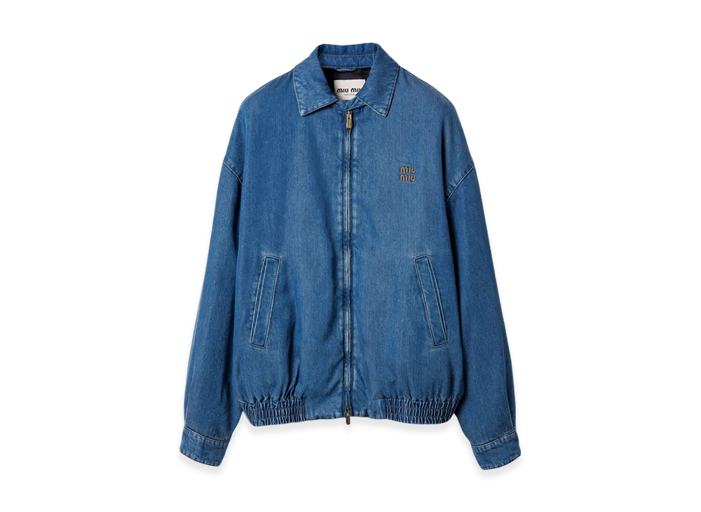 MIU MIU Denim Down Jacket "Blue"
