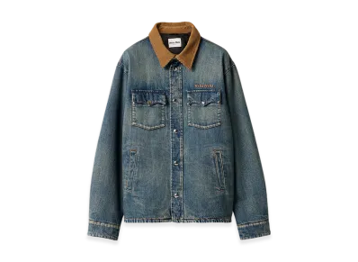 MIU MIU Women's Denim Down Jacket "Blue"