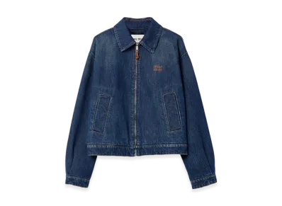 MIU MIU Women's Denim Trucker Jacket "Blue"