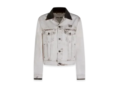 MIU MIU Women's Denim Jacket "White"