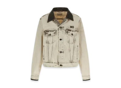MIU MIU Women's Denim Jacket "White"