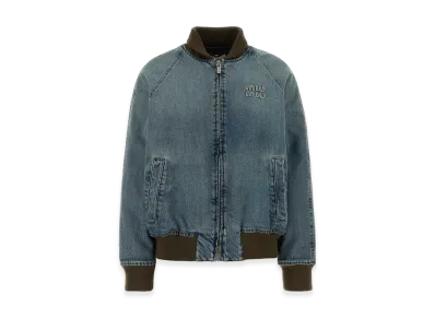 MIU MIU Women's Blouson Jacket "Blue"