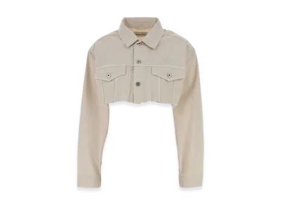 MIU MIU Women's Denim Shirt "White/Ivory"
