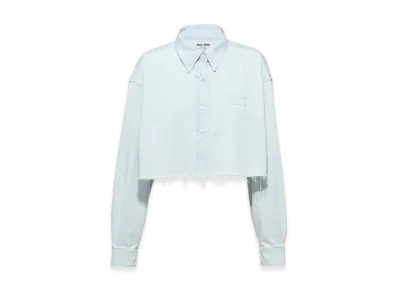 MIU MIU Women's Chambray Shirt "Light Blue"