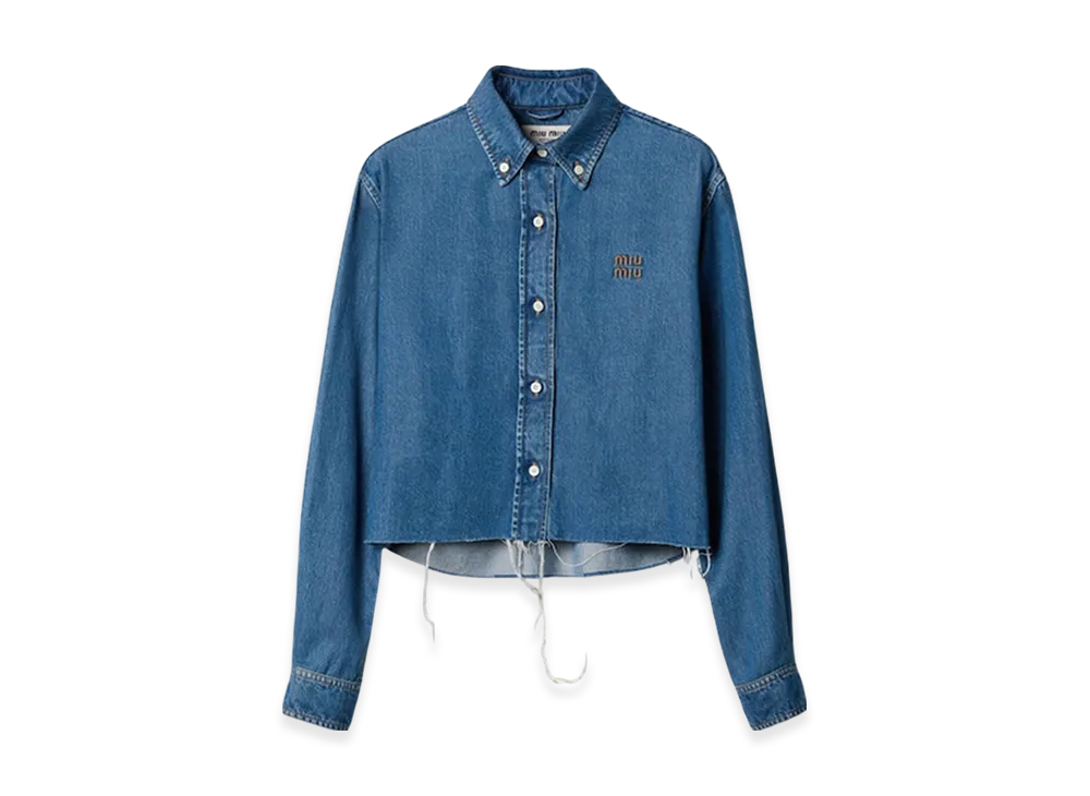 MIU MIU Women's Denim Shirt "Blue"