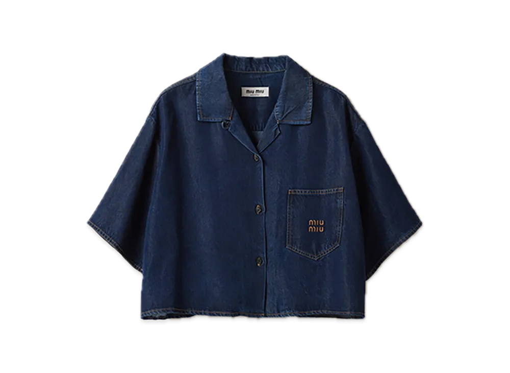 MIU MIU Denim Shirt "Navy"
