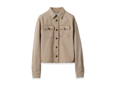 MIU MIU Denim Shirt "Beige"