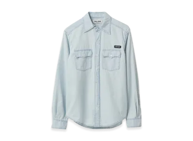 MIU MIU Chambray Shirt "Light Blue"
