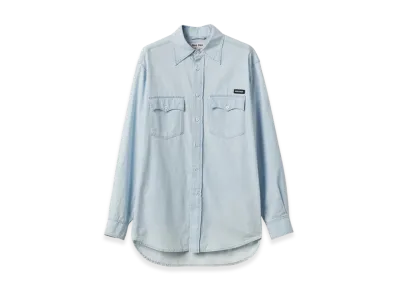 MIU MIU Women's Chambray Shirt "Light Blue"