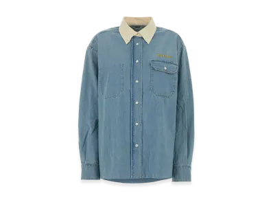 MIU MIU Women's Denim Oversize Shirt "Light Blue"