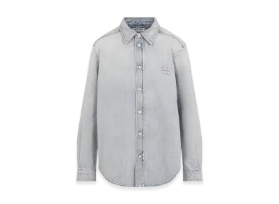 MIU MIU Women's Light- Denim Shirt "Lightblue/Blue"