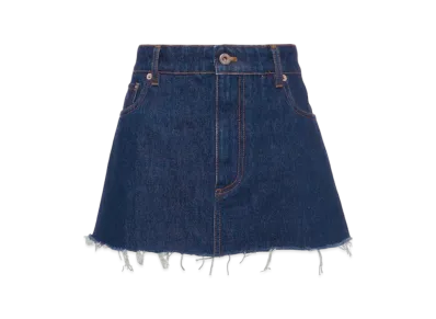 MIU MIU Women's Denim Mini Skirt "Blue"