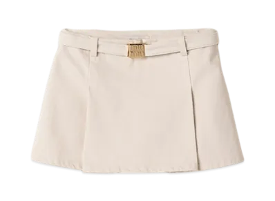 MIU MIU Women's Denim Miniskirt "Ecru"