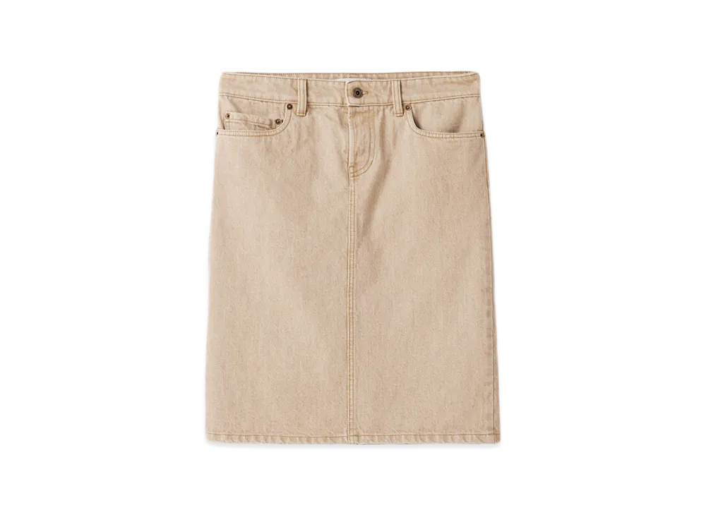 MIU MIU Denim Pencil Skirt "Beige"