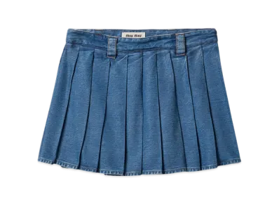 MIU MIU Denim Mini Skirt "Blue"