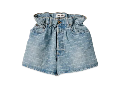 MIU MIU Women's Denim Shorts "Sapphire Blue"