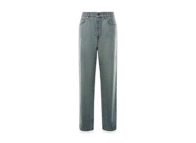 MIU MIU Women's Chambray Denim Trousers "Light Blue"