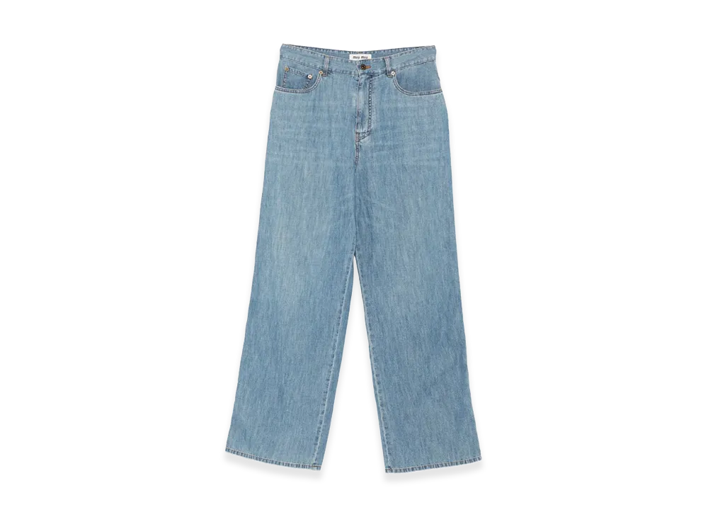 MIU MIU Women's Jeans "Light Blue"