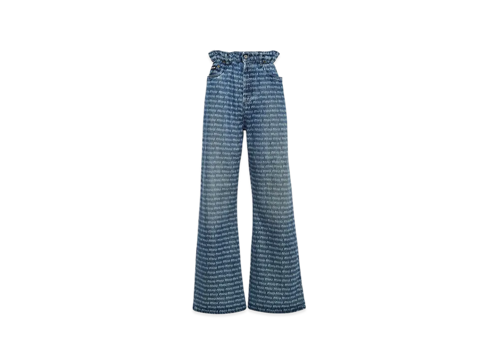 MIU MIU Women's Denim Pants "Blue"